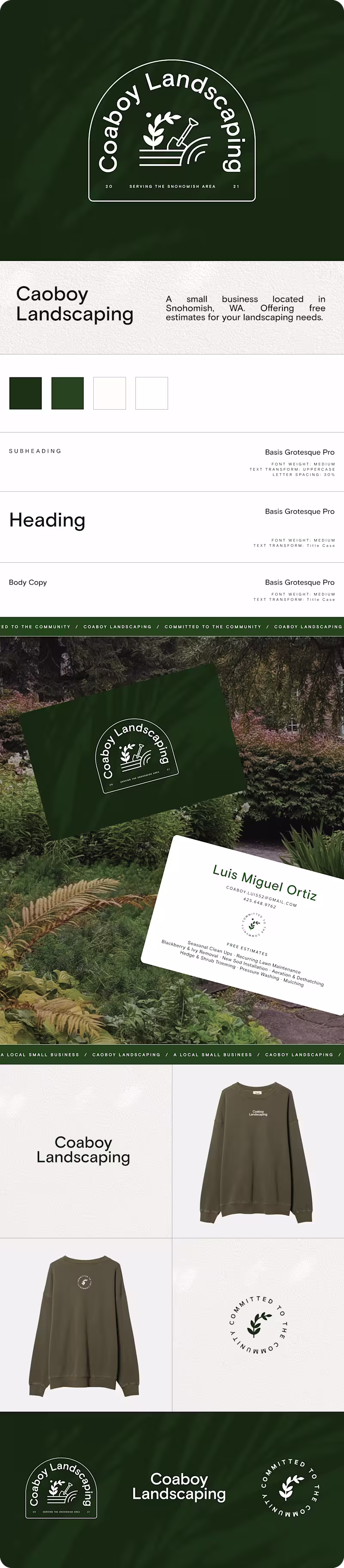 Cover image for Coaboy Landscaping: Brand Identity