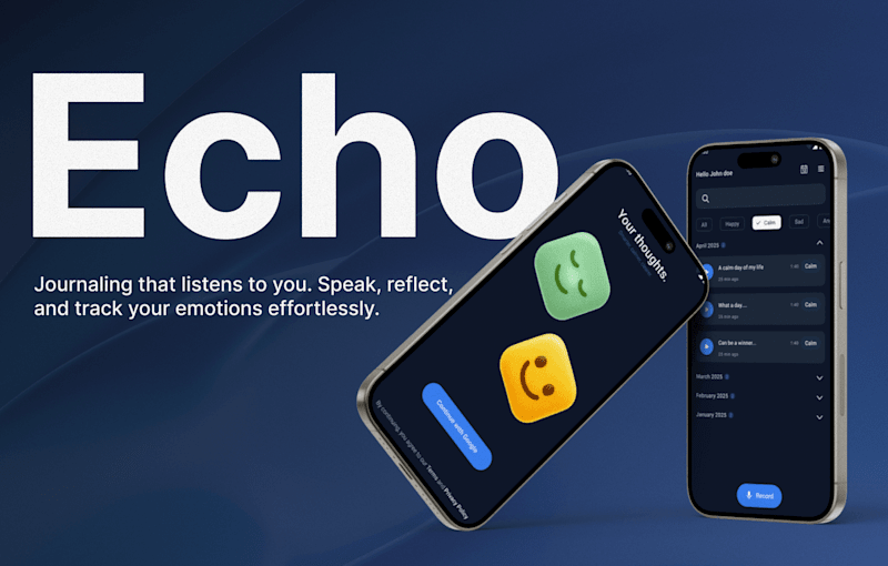 Cover image for Voice Journaling App – UX Case Study