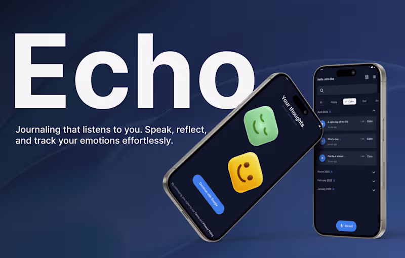 Cover image for Voice Journaling App – UX Case Study