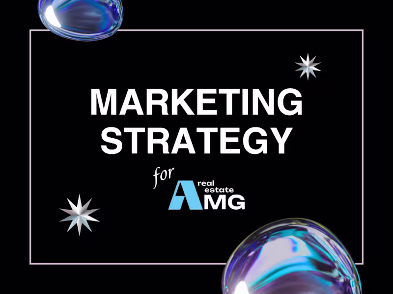 Cover image for Marketing Strategy Development for a real estate company