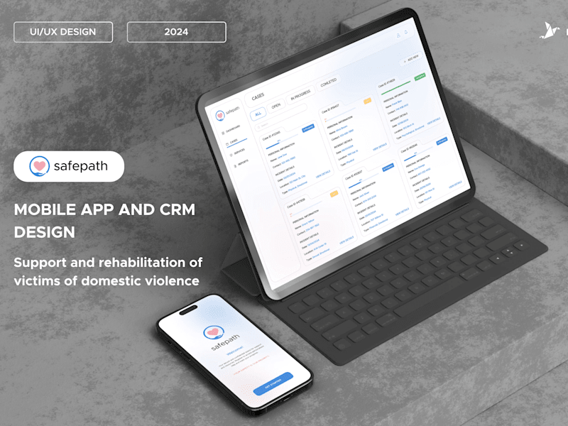 Cover image for Domestic violence support - Mobile app & CRM 