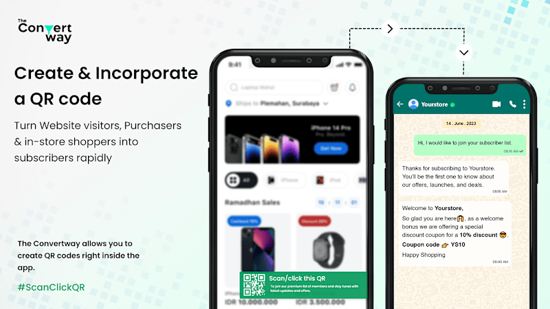 Cover image for Scan the QR code to get a notification on WhatsApp on Behance