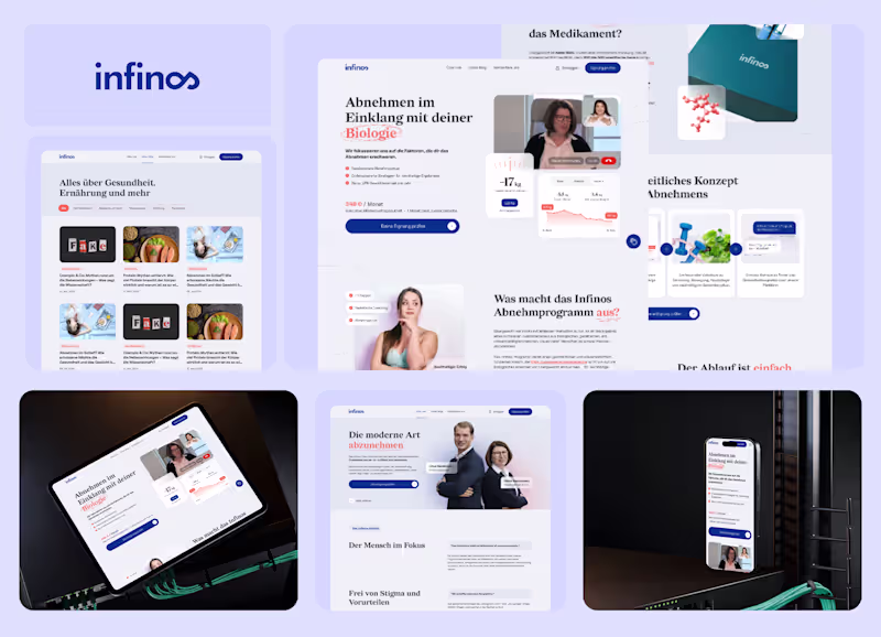 Cover image for Infinos Health-Tech Website Development with Advanced Animations