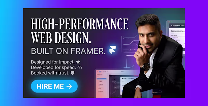 Cover image for Custom Website with Framer
