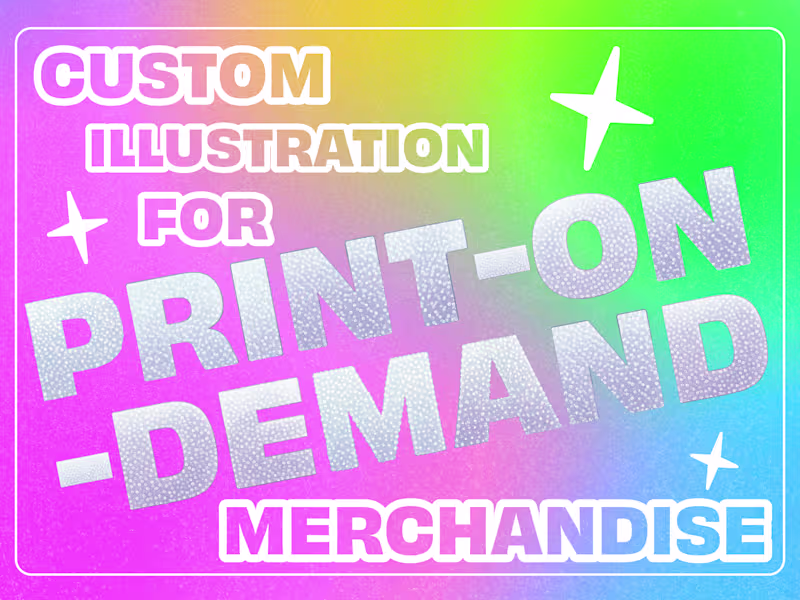 Cover image for Illustrations For Print-On-Demand Products