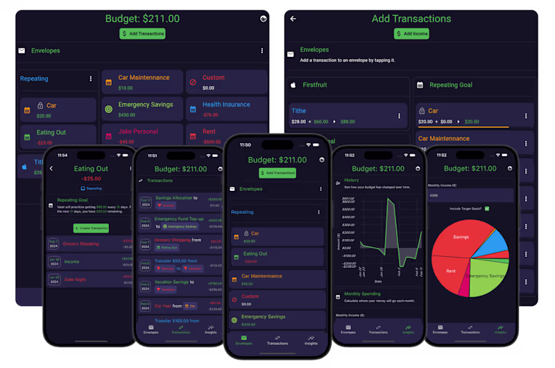 Cover image for Valet - Automated Budgeting App