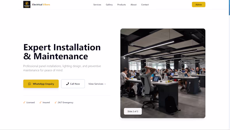 Cover image for Designed and developed a modern, responsive website for an e...