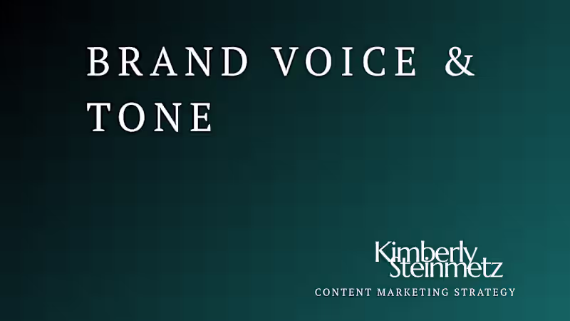 Cover image for Brand Voice & Tone Guidelines