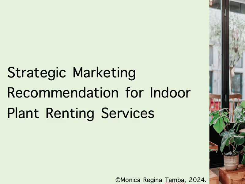 Cover image for Indoor Plant Renting Marketing Strategy