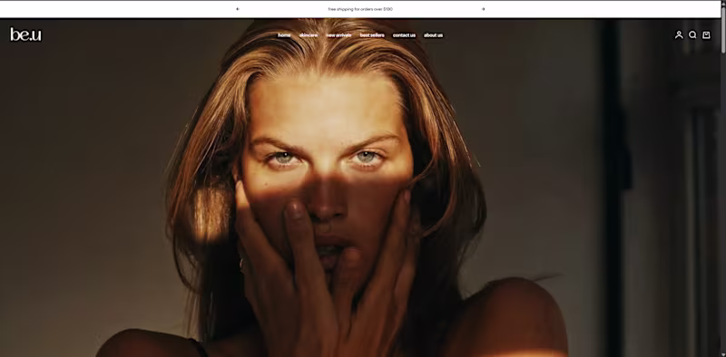 Cover image for be.u Skincare E-commerce Website Design & Development