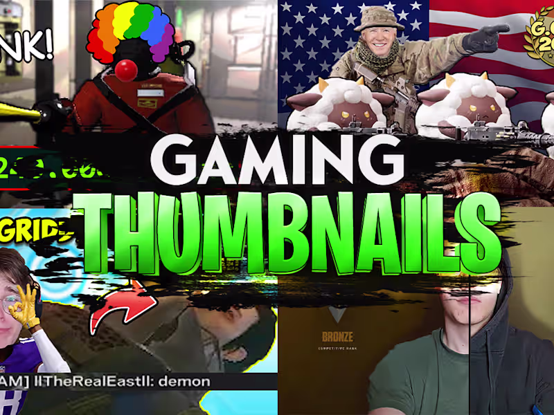 Cover image for YouTube Gaming Thumbnails - Stand Out. Get Clicks. See Results.