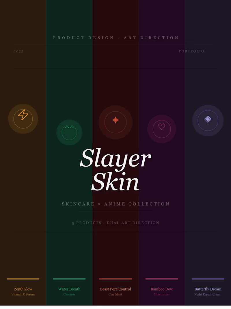 Cover image for Slayer Skin | Skincare × Anime Product Design