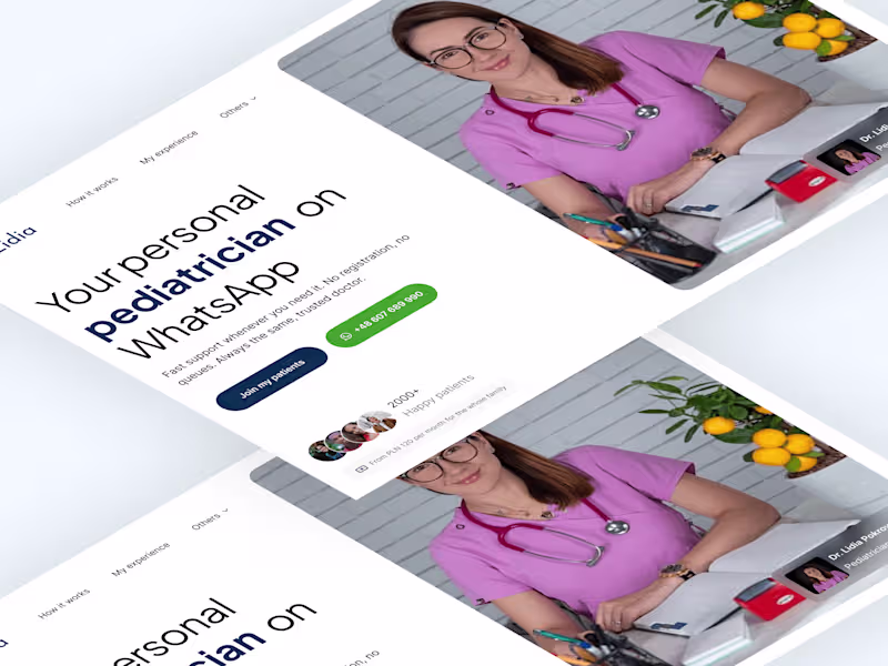 Cover image for Homepage Redesign for Dr.Lidia