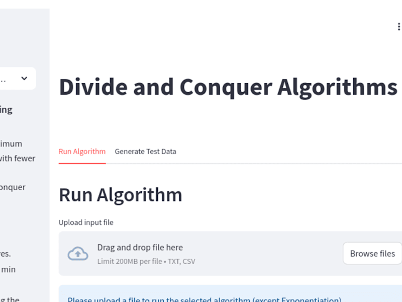 Cover image for Divide And Conquer Algorithms