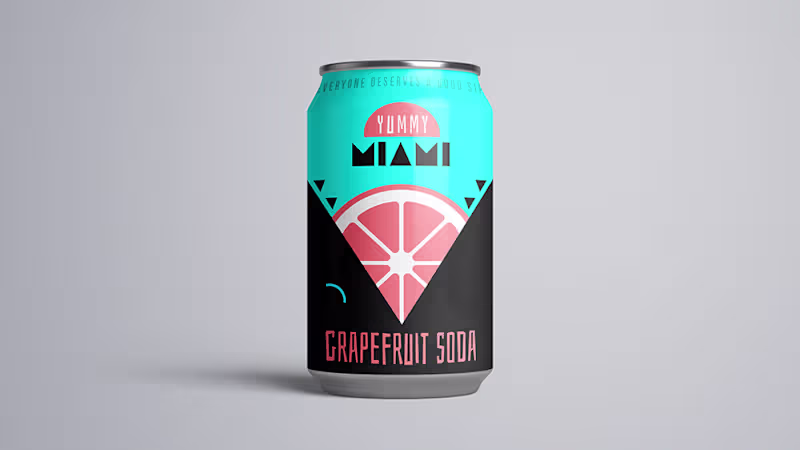 Cover image for Soda beverage can design