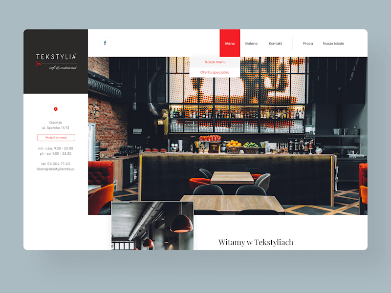 Cover image for Tekstylia - restaurant & cafe
