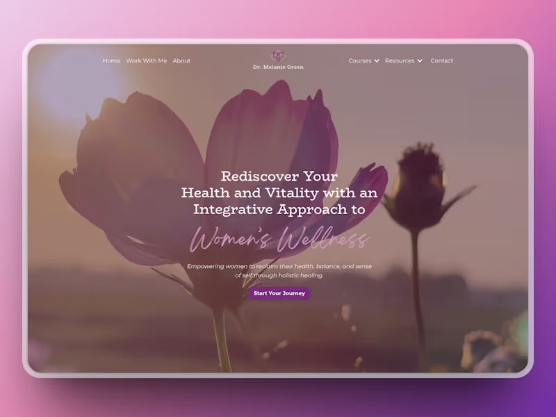 Cover image for Women's Wellness Website using Kajabi