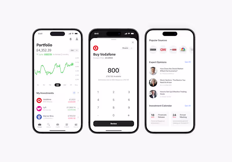 Cover image for Mobile Shares trading platform