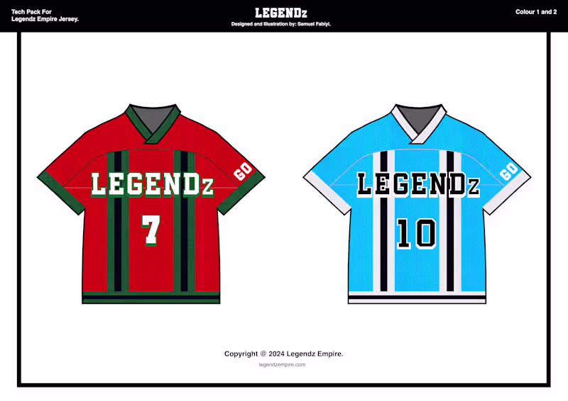 Cover image for The Champions Jersey Design for Legendz Empire