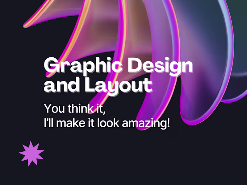 Cover image for Need help with a poster, brochure, layout? I'm here to help!