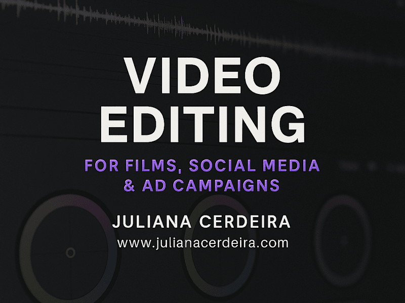 Cover image for Video Editor | Stills & BTS for Film and Social Media