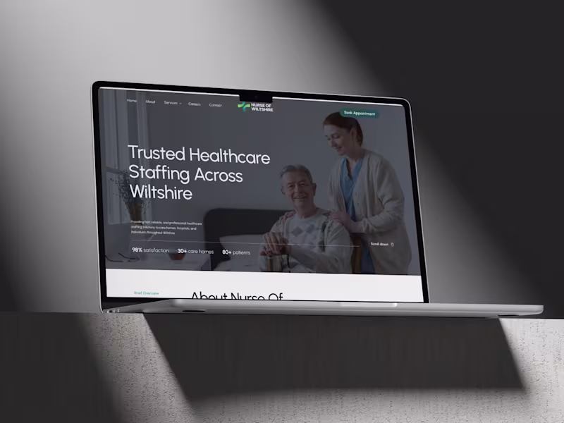 Cover image for Responsive Healthcare Website Design with WordPress & Elementor