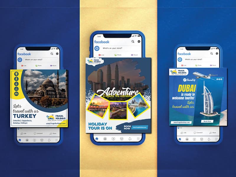 Cover image for travel agency advertising Social Media Post Design