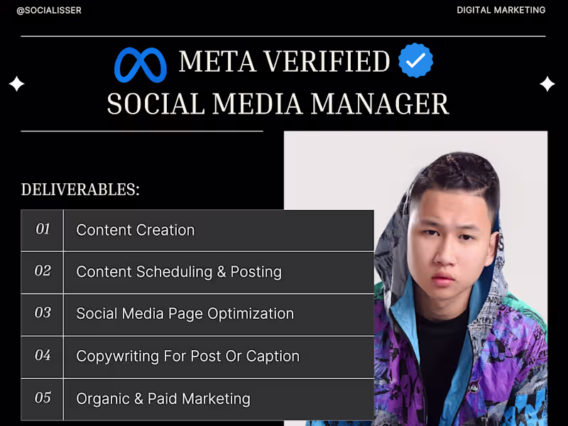 Cover image for ✦ Social Media Marketing Paid & Organic W/O Content Creation ✦