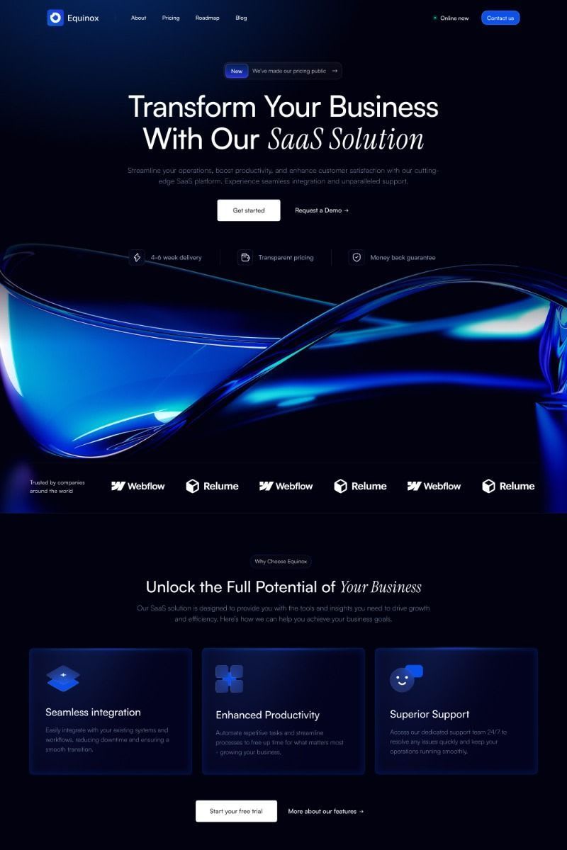 Cover image for Equinox Website
