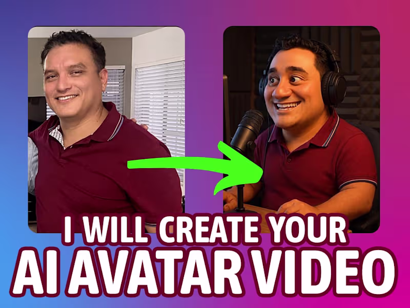 Cover image for You will get an AI Avatar Video of Yourself 👊