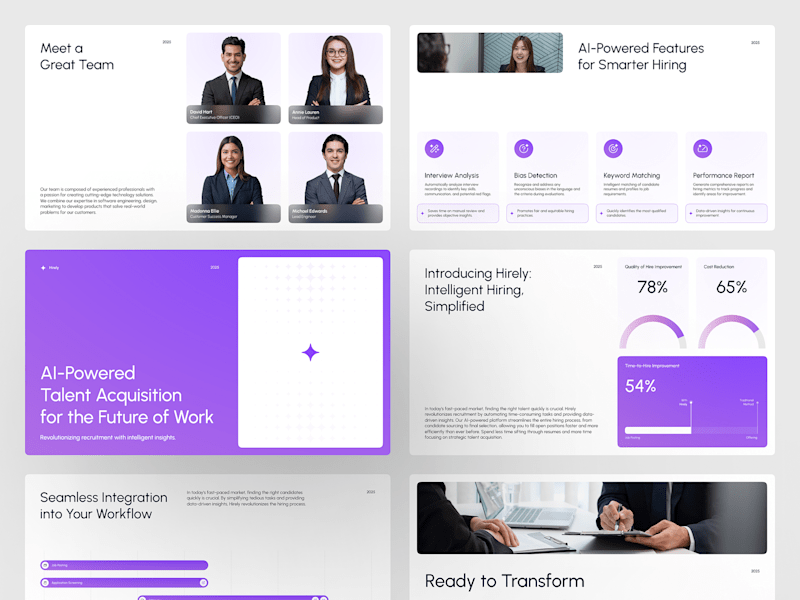 Cover image for Hirely - Pitch Deck Presentation by Nija Design for Nija Works …