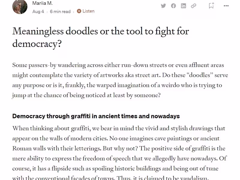 Cover image for Meaningless doodles or the tool to fight for democracy?