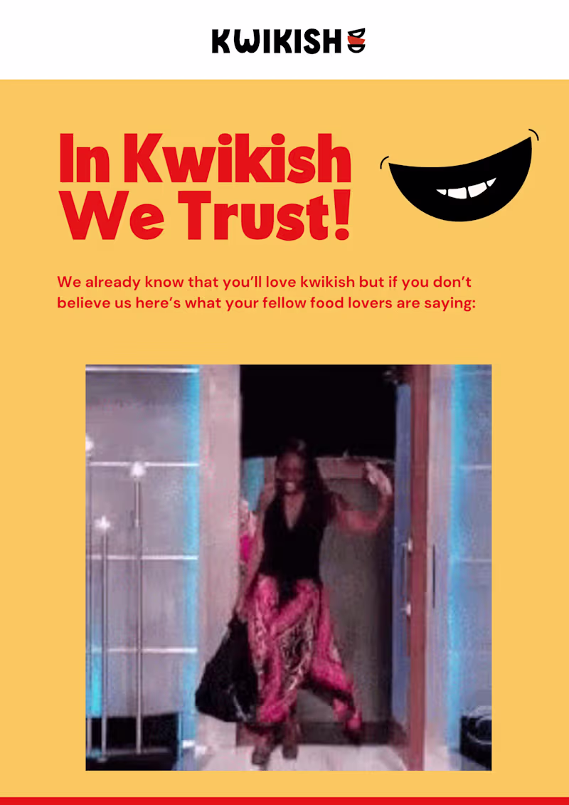 Cover image for Email Design Concepts for Kwikish Created bold, modern email...