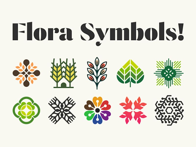 Cover image for Elegant Flora Symbols!