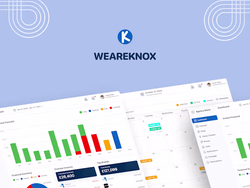 Cover image for WeAreKnox Dashboard Redesign