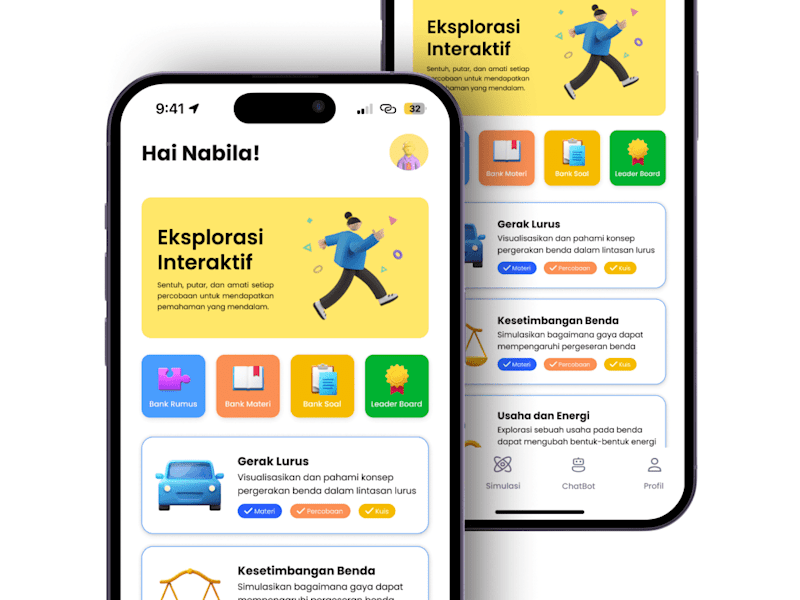 Cover image for FISIMATE | Education Mobile App | UI Design