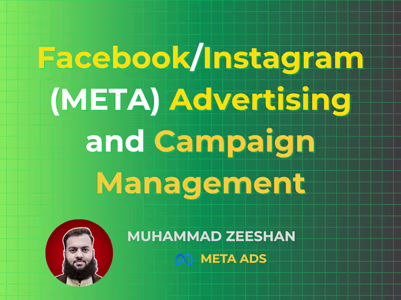 Cover image for Facebook/Instagram (Meta) Advertising and Campaign Management