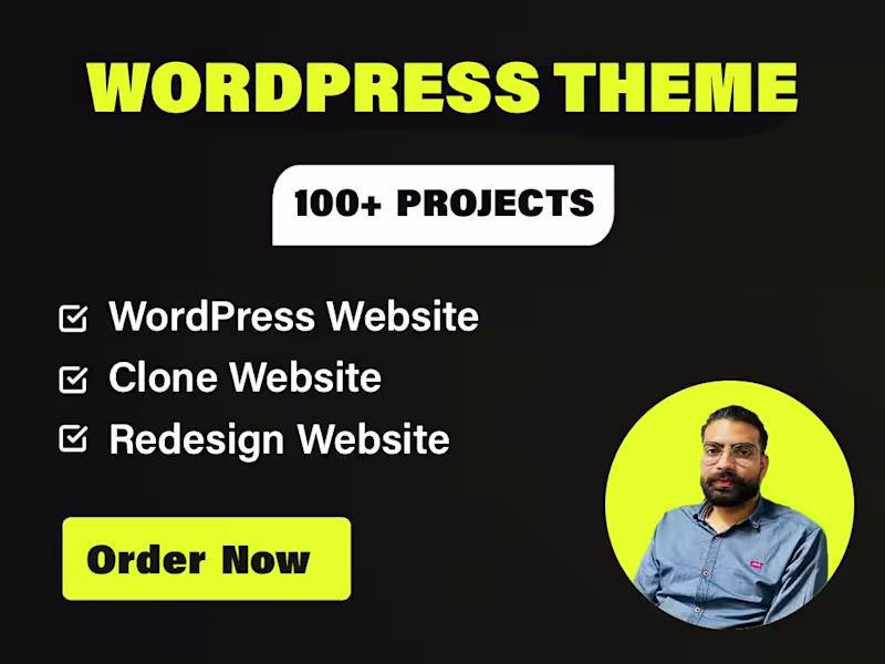 Cover image for WordPress Theme Development | Custom Theme Developer | ELEMENTOR
