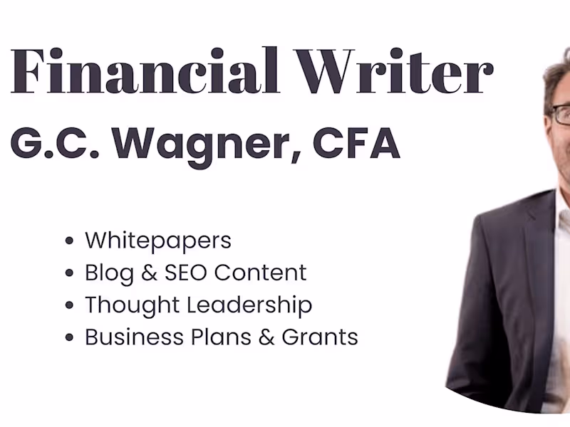 Cover image for German Financial Writer - Localise Translation (EN - DE)