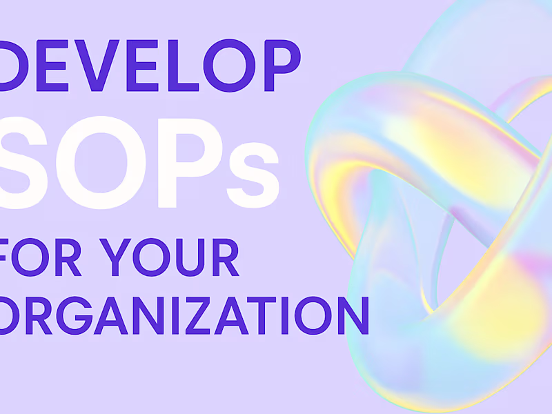 Cover image for Write or Clean Up One SOP for Your Business