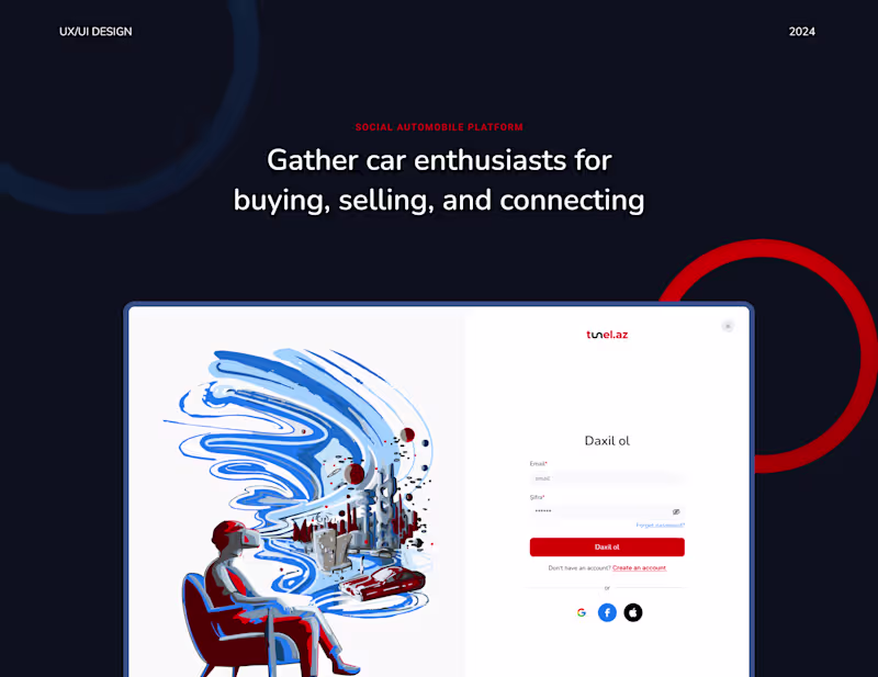 Cover image for Tunel.az - Social Automobile Platform 