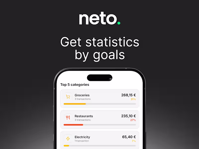 Cover image for Neto helps you track spending,
