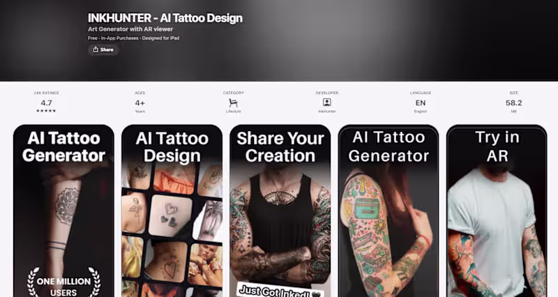 Cover image for AI Tattoo Design APP
