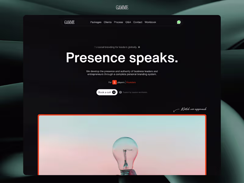 Cover image for Gamme Agency Website Design & Development