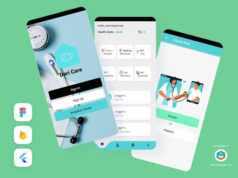 Cover image for Healthcare and Fitness - Mobile App Design
