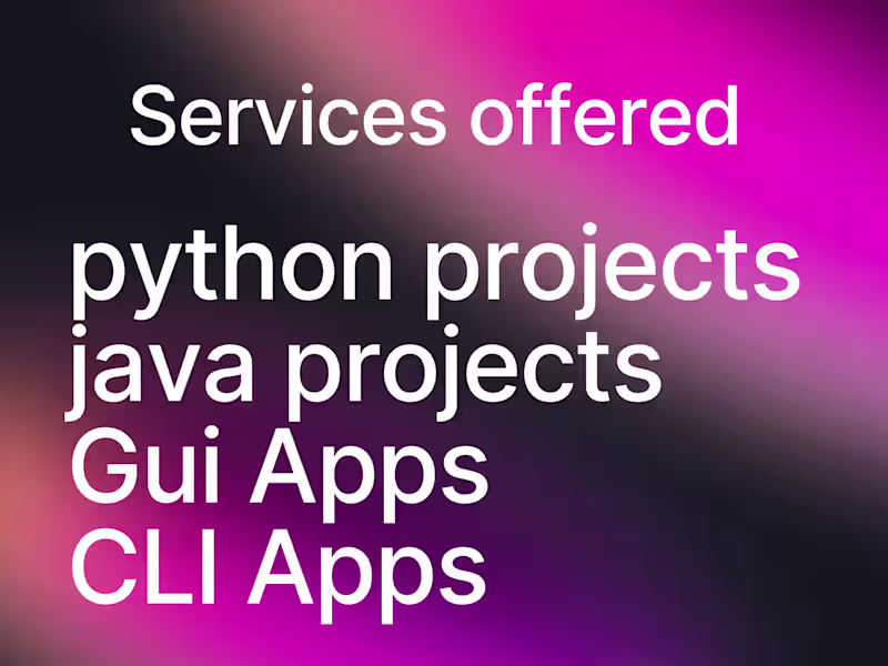 Cover image for Java and Python Projects