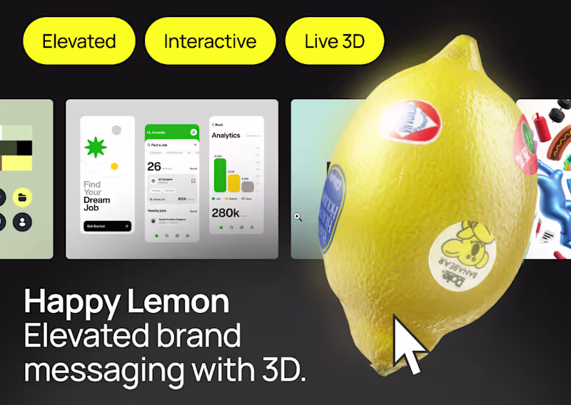 Cover image for Bold Design with Spline and 3D Visuals