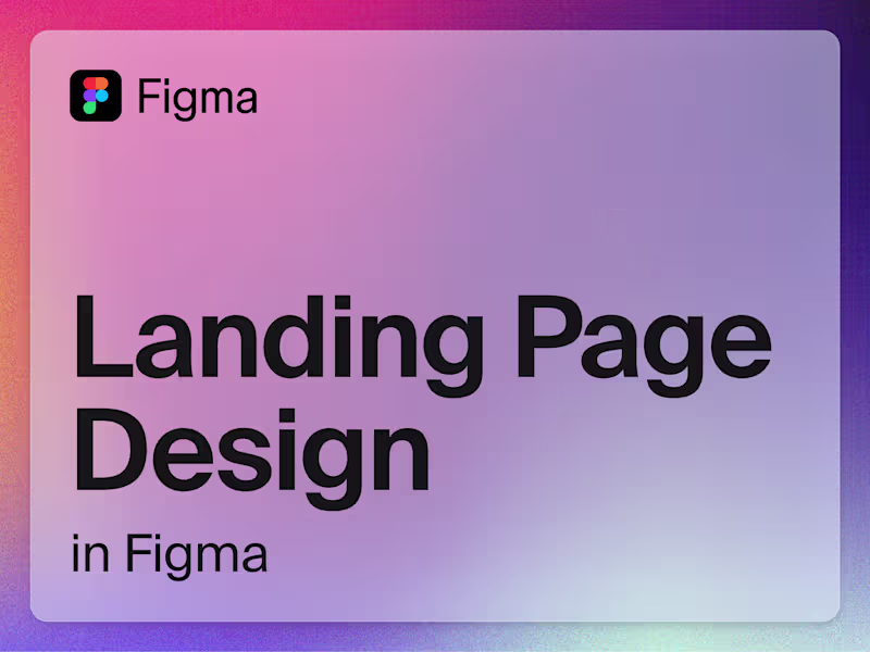 Cover image for Landing Page Design (Figma)