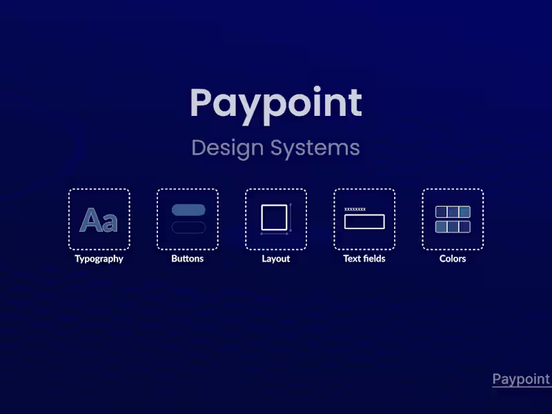 Cover image for Design system for a fin-tech company (PayPoint)