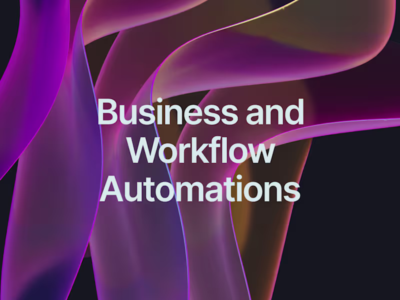 Cover image for Business and Workflow Automations